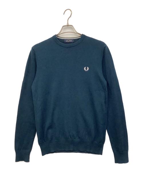 FRED PERRY（フレッドペリー）FRED PERRY (フレッドペリー) クルーネックニット ネイビー サイズ:Mの古着・服飾アイテム