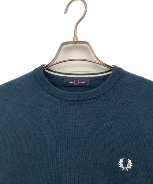 FRED PERRY（フレッドペリー）FRED PERRY (フレッドペリー) クルーネックニット ネイビー サイズ:Mの古着・服飾アイテム