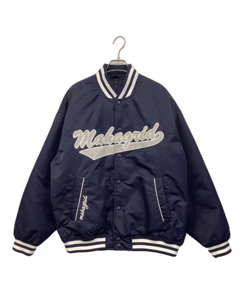 mahagrid（マハグリッド）mahagrid (マハグリッド) ベースボールスタジアムジャケット ブルー サイズ:Mの古着・服飾アイテム