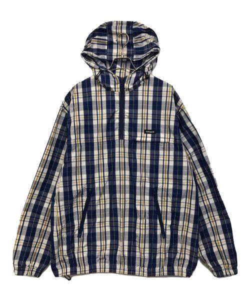 mahagrid（マハグリッド）mahagrid (マハグリッド) ステッチアノラックジャケット ホワイト×ブルー サイズ:Mの古着・服飾アイテム