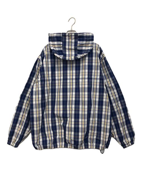 mahagrid（マハグリッド）mahagrid (マハグリッド) ステッチアノラックジャケット ホワイト×ブルー サイズ:Mの古着・服飾アイテム