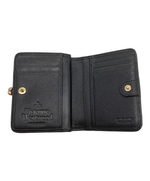 Vivienne Westwood（ヴィヴィアンウエストウッド）Vivienne Westwood (ヴィヴィアンウエストウッド) 2つ折り財布 ブラックの古着・服飾アイテム