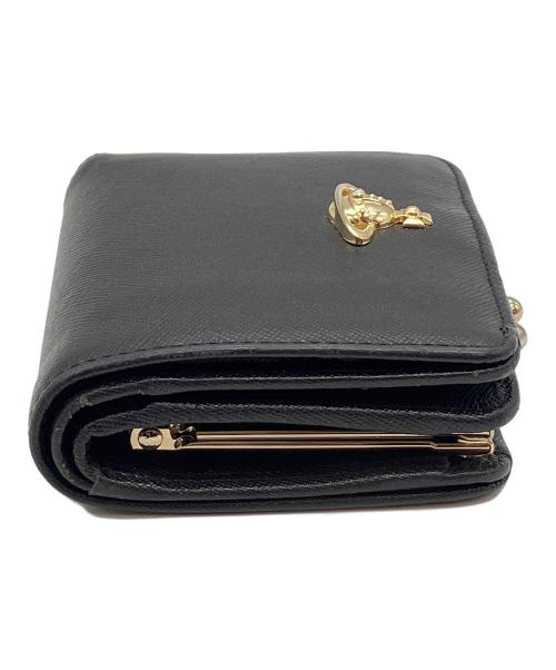 Vivienne Westwood（ヴィヴィアンウエストウッド）Vivienne Westwood (ヴィヴィアンウエストウッド) 2つ折り財布 ブラックの古着・服飾アイテム