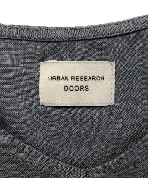 URBAN RESEARCH（アーバンリサーチ）URBAN RESEARCH (アーバンリサーチ) リネンウエストギャザーＶネックワンピース スカイブルー サイズ:ONEの古着・服飾アイテム