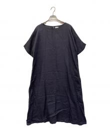URBAN RESEARCH DOORS（アーバンリサーチドアーズ）の古着「リネンミディワンピース」｜ネイビー