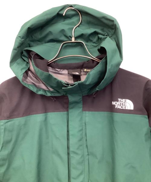 THE NORTH FACE（ザ ノース フェイス）THE NORTH FACE (ザ ノース フェイス) レインテックス プラズマ ブラック×グリーン サイズ:Lの古着・服飾アイテム