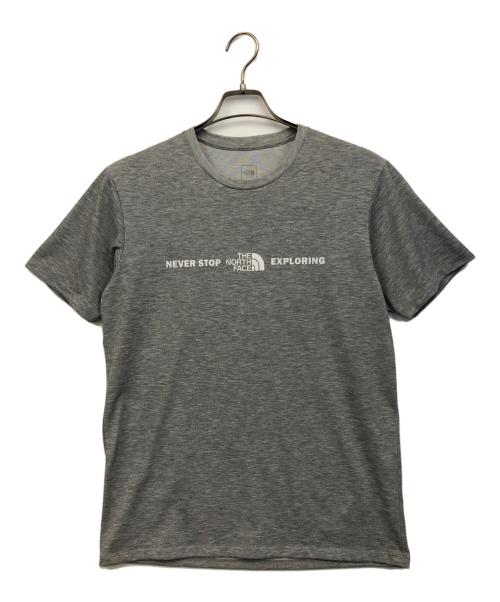 THE NORTH FACE（ザ ノース フェイス）THE NORTH FACE (ザ ノース フェイス) ショートスリーブエクスプロラトリーロゴティー グレー サイズ:Lの古着・服飾アイテム