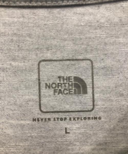 THE NORTH FACE（ザ ノース フェイス）THE NORTH FACE (ザ ノース フェイス) ショートスリーブエクスプロラトリーロゴティー グレー サイズ:Lの古着・服飾アイテム