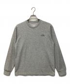 THE NORTH FACEザ ノース フェイス）の古着「ロングスリーブバックスクエアロゴティー」｜グレー