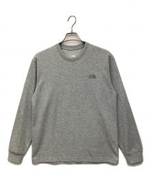 THE NORTH FACE（ザ ノース フェイス）の古着「ロングスリーブバックスクエアロゴティー」｜グレー