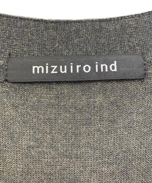 mizuiro-ind（ミズイロインド）mizuiro-ind (ミズイロインド) Vネックロングベスト チャコールグレー サイズ:Fの古着・服飾アイテム