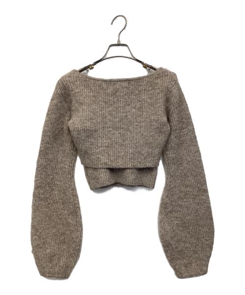 ANDMARY（アンドマリー）ANDMARY (アンドマリー) ナタリーリボンセット ブラウン サイズ:Fの古着・服飾アイテム