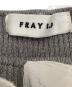 中古・古着 FRAY ID (フレイ アイディー) フリルコンビオフショルダーリブニット グレー サイズ:ONE　SIZE：3500円