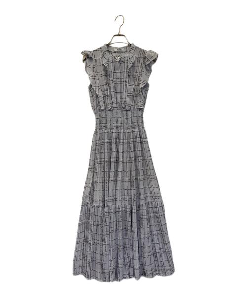 Snidel（スナイデル）Snidel (スナイデル) Sustainableフリルワンピース ペチコート付き パープルの古着・服飾アイテム