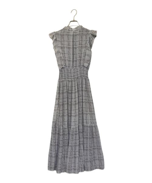 Snidel（スナイデル）Snidel (スナイデル) Sustainableフリルワンピース ペチコート付き パープルの古着・服飾アイテム