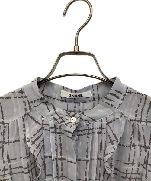 Snidel（スナイデル）Snidel (スナイデル) Sustainableフリルワンピース ペチコート付き パープルの古着・服飾アイテム