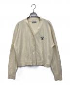 SATURセター）の古着「エセンシャルパロクロップカーディガン」｜イエロー