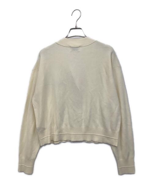 SATUR（セター）SATUR (セター) エセンシャルパロクロップカーディガン イエロー サイズ:Sの古着・服飾アイテム