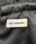 中古・古着 Lily Brown (リリーブラウン) アメリカンスリーブフリンジジャガードワンピース ブラック サイズ:ONE　SIZE：7000円