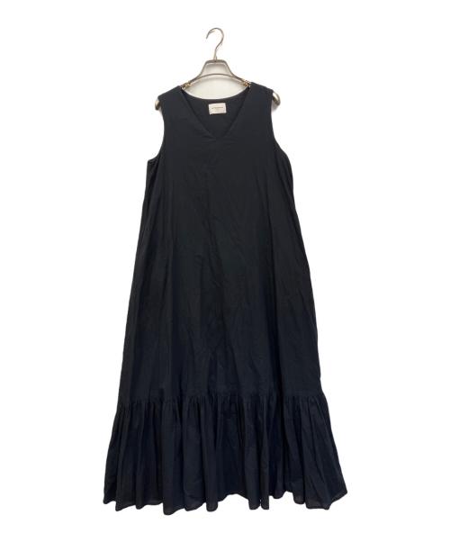 UNITED ARROWS TOKYO（ユナイテッドアローズトウキョウ）UNITED ARROWS TOKYO (ユナイテッドアローズトウキョウ) UWCS コットンボイルティアードワンピース ブラック サイズ:38の古着・服飾アイテム
