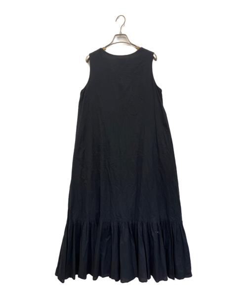 UNITED ARROWS TOKYO（ユナイテッドアローズトウキョウ）UNITED ARROWS TOKYO (ユナイテッドアローズトウキョウ) UWCS コットンボイルティアードワンピース ブラック サイズ:38の古着・服飾アイテム
