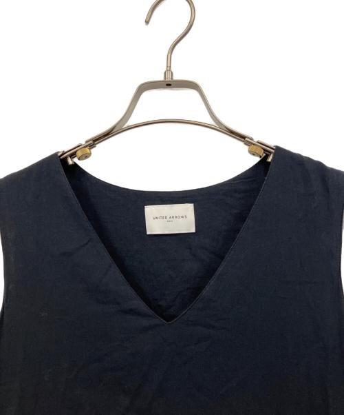 UNITED ARROWS TOKYO（ユナイテッドアローズトウキョウ）UNITED ARROWS TOKYO (ユナイテッドアローズトウキョウ) UWCS コットンボイルティアードワンピース ブラック サイズ:38の古着・服飾アイテム