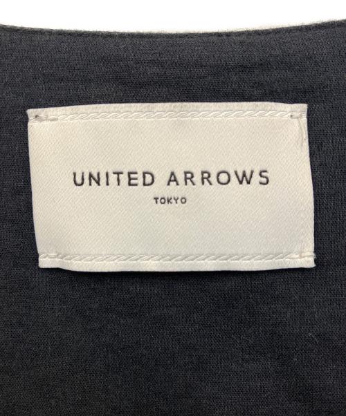 UNITED ARROWS TOKYO（ユナイテッドアローズトウキョウ）UNITED ARROWS TOKYO (ユナイテッドアローズトウキョウ) UWCS コットンボイルティアードワンピース ブラック サイズ:38の古着・服飾アイテム