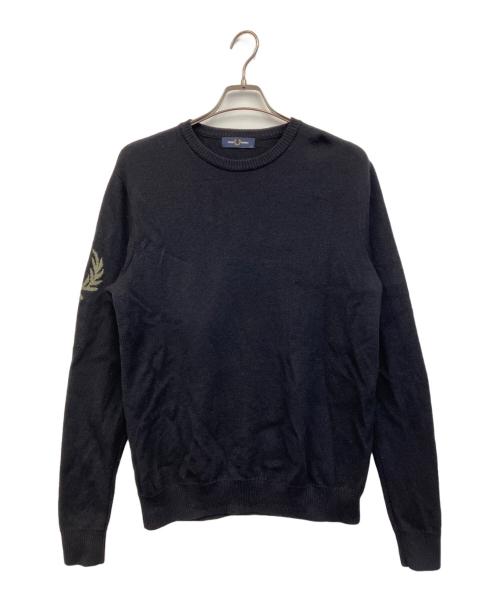 FRED PERRY（フレッドペリー）FRED PERRY (フレッドペリー) LAUREL WREATH JUMPER ブラック サイズ:Mの古着・服飾アイテム