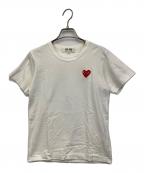PLAY COMME des GARCONSプレイコムデギャルソン）の古着「半袖カットソー」｜ホワイト