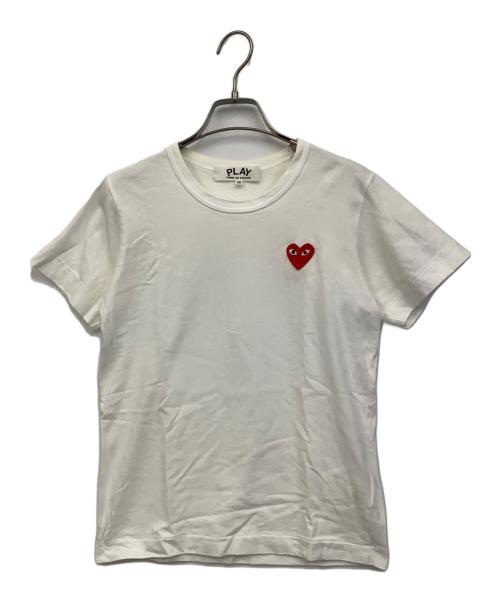 PLAY COMME des GARCONS（プレイコムデギャルソン）PLAY COMME des GARCONS (プレイコムデギャルソン) 半袖カットソー ホワイト サイズ:Mの古着・服飾アイテム