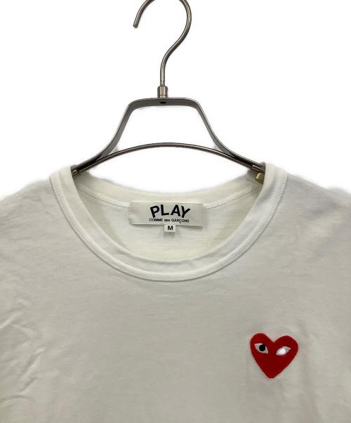 PLAY COMME des GARCONS（プレイコムデギャルソン）PLAY COMME des GARCONS (プレイコムデギャルソン) 半袖カットソー ホワイト サイズ:Mの古着・服飾アイテム