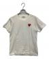 PLAY COMME des GARCONS（プレイコムデギャルソン）の古着「半袖カットソー」｜ホワイト