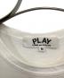 中古・古着 PLAY COMME des GARCONS (プレイコムデギャルソン) 半袖カットソー ホワイト サイズ:M：3000円