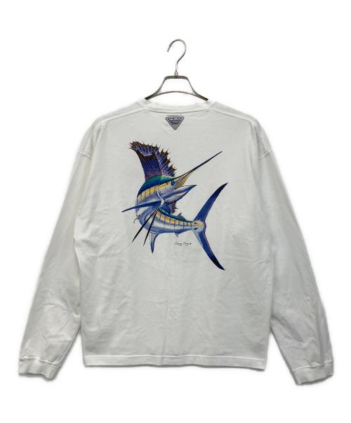Columbia（コロンビア）Columbia (コロンビア) PFGキャリーチェンロングスリーブTシャツ ホワイト サイズ:Mの古着・服飾アイテム