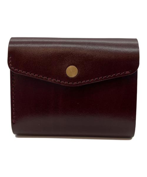 ATELIER MOKU（アトリエモク）ATELIER MOKU (アトリエモク) 3つ折り財布 ワインレッドの古着・服飾アイテム