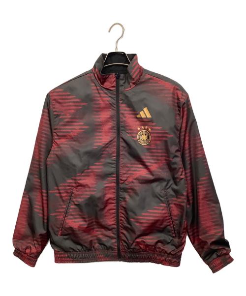 adidas（アディダス）adidas (アディダス) ドイツ代表 (ドイツダイヒョウ) 2022 FIFA ワールドカップ ドイツ代表 リバーシブル アンセムジャケット ブラック サイズ:XLの古着・服飾アイテム
