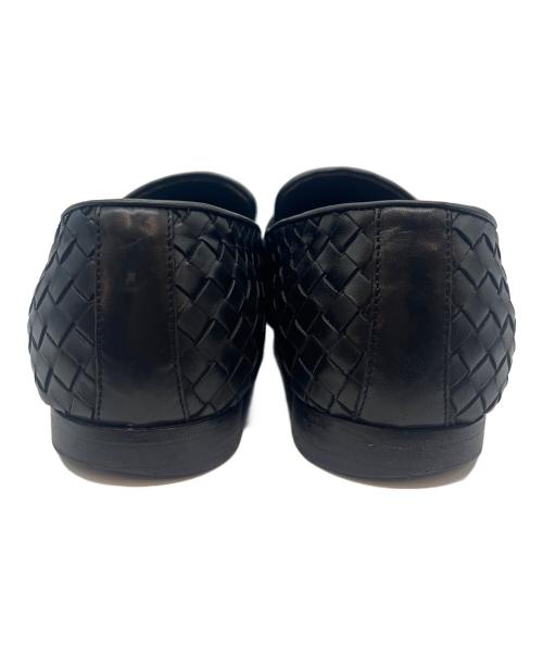 BOTTEGA VENETA（ボッテガベネタ）BOTTEGA VENETA (ボッテガベネタ) イントレチャート ローファー ブラック サイズ:41 1/2の古着・服飾アイテム