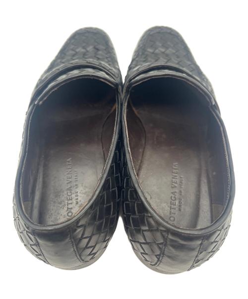 BOTTEGA VENETA（ボッテガベネタ）BOTTEGA VENETA (ボッテガベネタ) イントレチャート ローファー ブラック サイズ:41 1/2の古着・服飾アイテム
