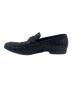 中古・古着 BOTTEGA VENETA (ボッテガベネタ) イントレチャート ローファー ブラック サイズ:41 1/2：15000円