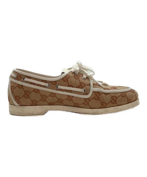 GUCCI（グッチ）GUCCI (グッチ) デッキシューズ ブラウン サイズ:なしの古着・服飾アイテム