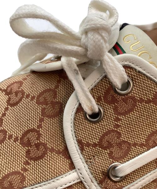GUCCI（グッチ）GUCCI (グッチ) デッキシューズ ブラウン サイズ:なしの古着・服飾アイテム
