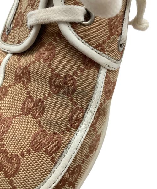 GUCCI（グッチ）GUCCI (グッチ) デッキシューズ ブラウン サイズ:なしの古着・服飾アイテム