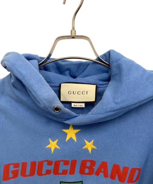 GUCCI（グッチ）GUCCI (グッチ) プルオーバーパーカー ブルー サイズ:XSの古着・服飾アイテム