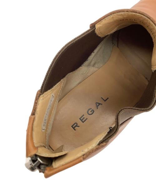 REGAL（リーガル）REGAL (リーガル) サイドゴアブーツ ブラウン サイズ:25.5の古着・服飾アイテム