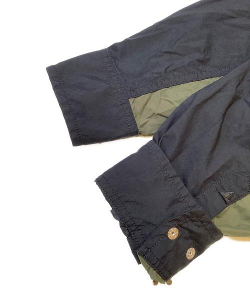 THE NORTH FACE（ザ ノース フェイス）THE NORTH FACE (ザ ノース フェイス) ロングスリーブヌプシシャツ ブラック×グリーン サイズ:Mの古着・服飾アイテム