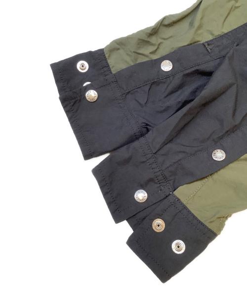 THE NORTH FACE（ザ ノース フェイス）THE NORTH FACE (ザ ノース フェイス) ロングスリーブヌプシシャツ ブラック×グリーン サイズ:Mの古着・服飾アイテム