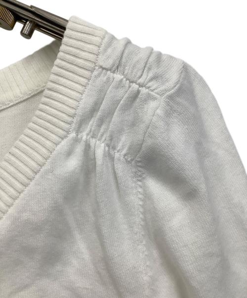BURBERRY BLUE LABEL（バーバリー ブルー レーベル）BURBERRY BLUE LABEL (バーバリー ブルー レーベル) 薄手カーディガン ホワイト サイズ:38の古着・服飾アイテム