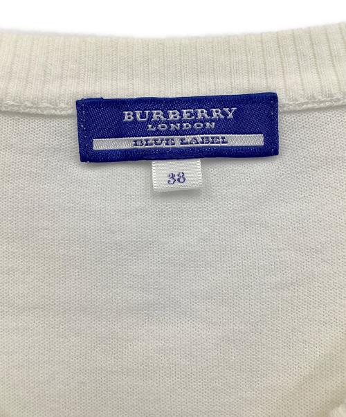BURBERRY BLUE LABEL（バーバリー ブルー レーベル）BURBERRY BLUE LABEL (バーバリー ブルー レーベル) 薄手カーディガン ホワイト サイズ:38の古着・服飾アイテム