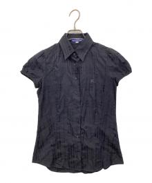 BURBERRY BLUE LABEL（バーバリー ブルー レーベル）の古着「半袖ブラウス」｜ネイビー