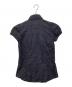 BURBERRY BLUE LABEL (バーバリー ブルー レーベル) 半袖ブラウス ネイビー サイズ:38：3000円